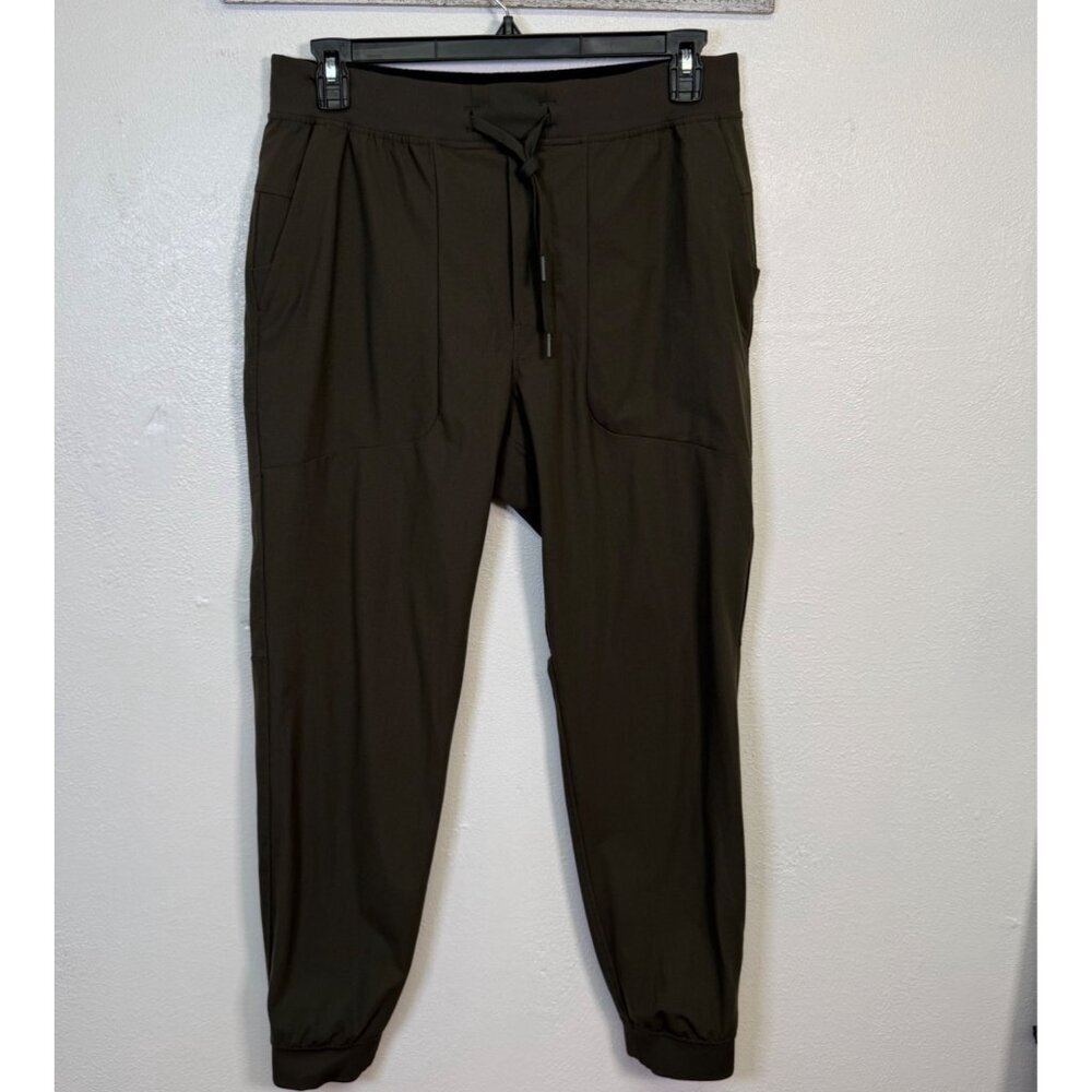 Lululemon ABC Joggers Pants Men XL Dark Olive Green Warpstreme LM5AOLS Casual - Picture 2 of 13